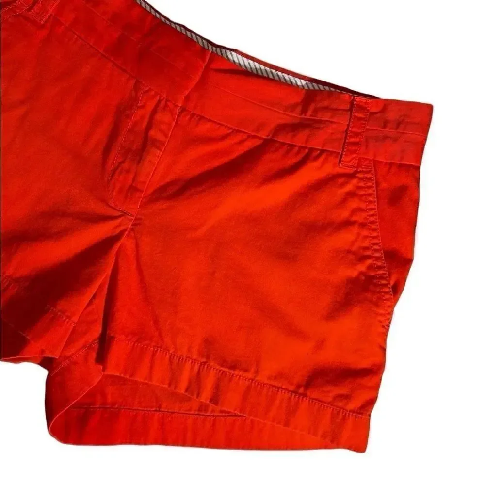 J.Crew chino shorts broken in orange size 2